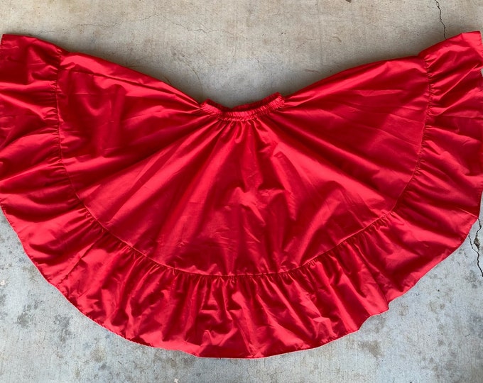 Little Girl Folk Skirt, Size 8, Dance Skirt, Mexican Folklorico Skirt