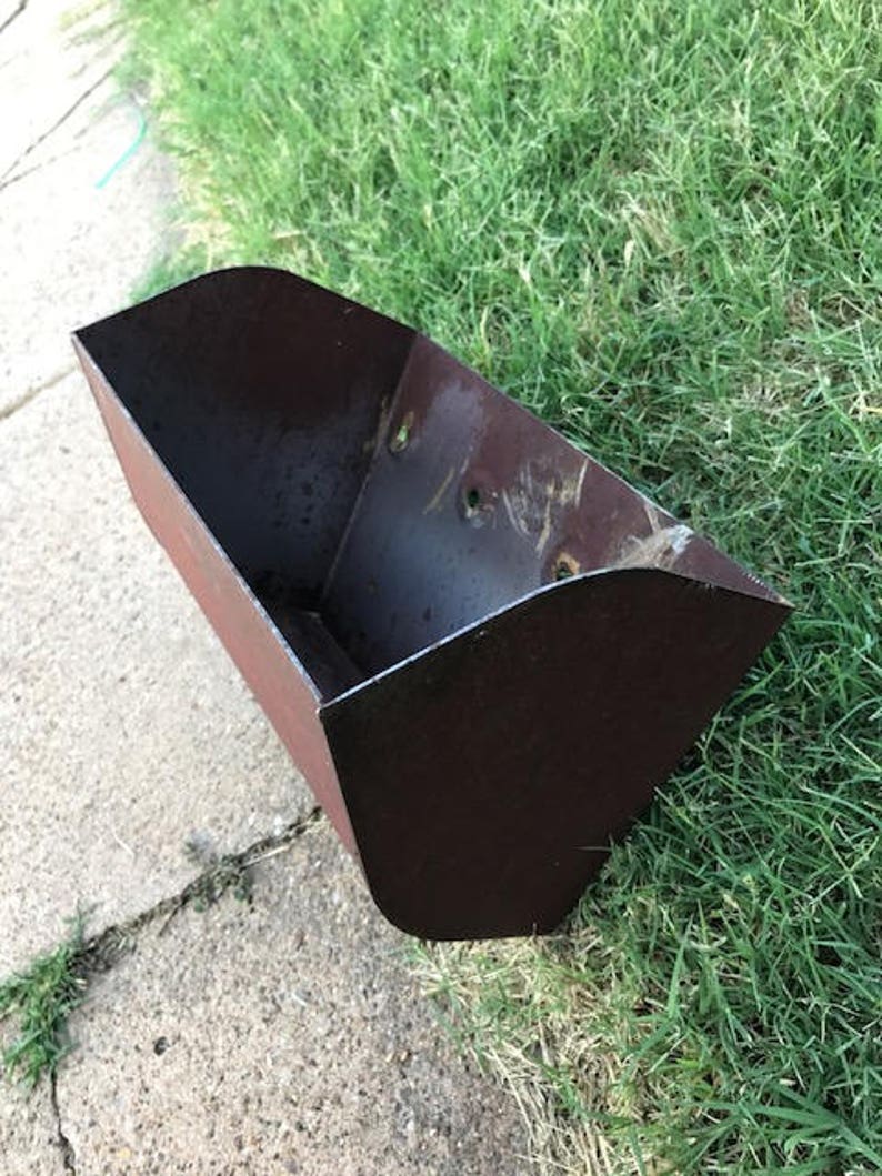 Metal Elevator Bucket Rustic Large Vintage Metal Buckets Etsy