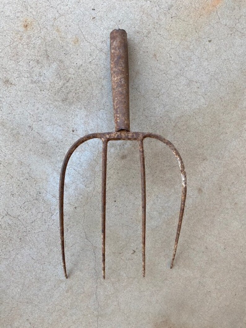 Rustic Pitch Fork 4 Tines Pitchfork Head with No Handle Etsy