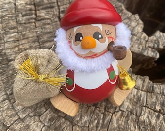 Incense Smoker Santa, Incense Smoker Man, Pfiffiges Aus Dem Erzgebirge, Made in Germany, German Incense Burner Erzgebirge, Décor, Gift