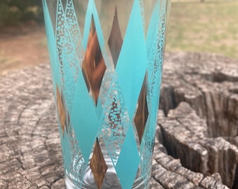 Set of 4 Vintage Lex Kuznak Glasses, 5 5/8” Tall, Barware, Cocktail