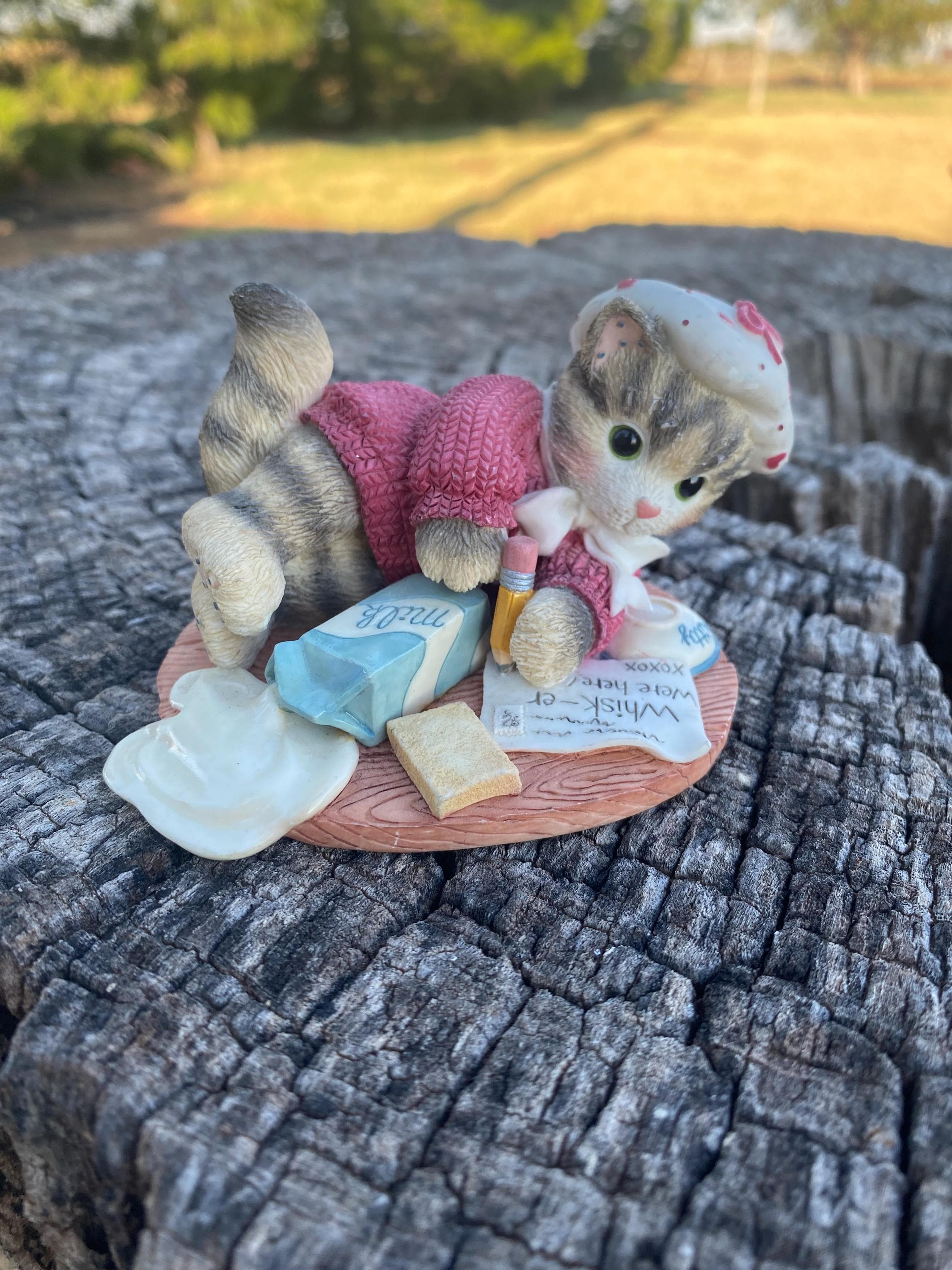 Vintage Calico Kittens Figurines Display - Etsy
