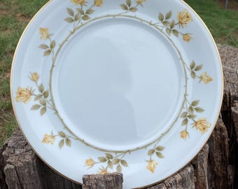 Miramar by Norleans Dinnerware Fine China Japan, Assorted Sizes, Ring of Yellow Roses, Green Leaves, Dining, Replacement