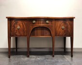 Newly Refinished HENREDON Folio Fourteen Hepplewhite Inlaid Mahogany Sideboard