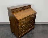 DAVIS CABINET Lillian Russell Solid Walnut Victorian Slant Drop Front Desk 1