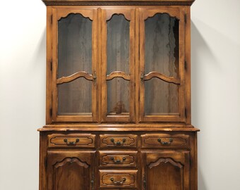 Ethan Allen Georgian Court Solid Cherry China Display Cabinet Etsy