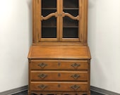 BAKER Collector 39 s Edition Walnut French Country Secretary Desk w Bookcase Hutch