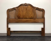 THOMASVILLE Camile Oak French Country Style Cane Queen Size Headboard