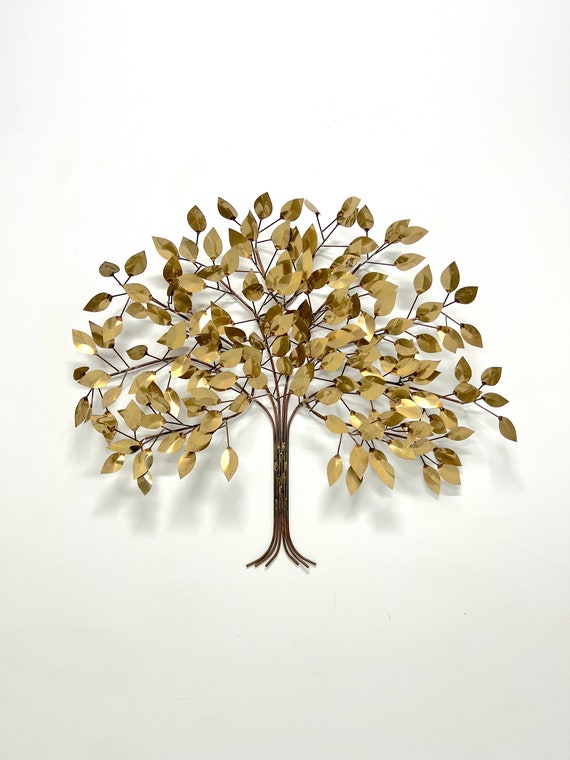 Mid 20th Century Copper & Brass Brutalist Tree of Life