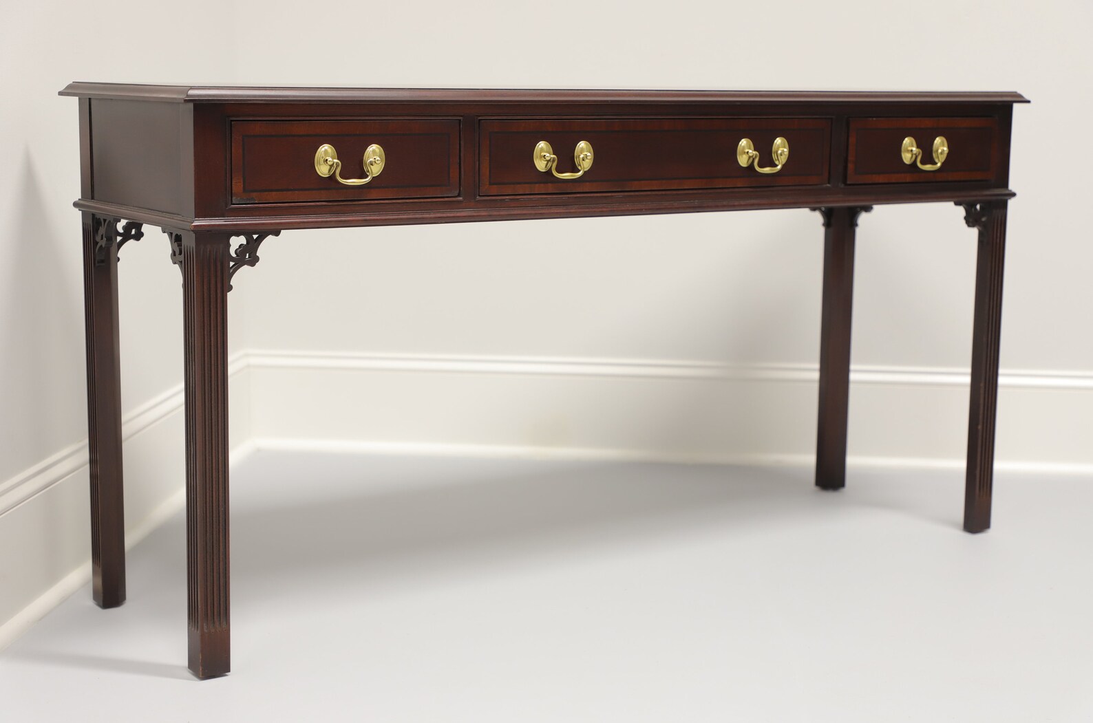 Chippendale Style Banded Mahogany Sofa Table by Pennsylvania Etsy