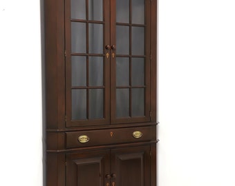 BENBOW'S Solid Mahogany Chippendale Large Scale Corner Cupboard / Cabinet