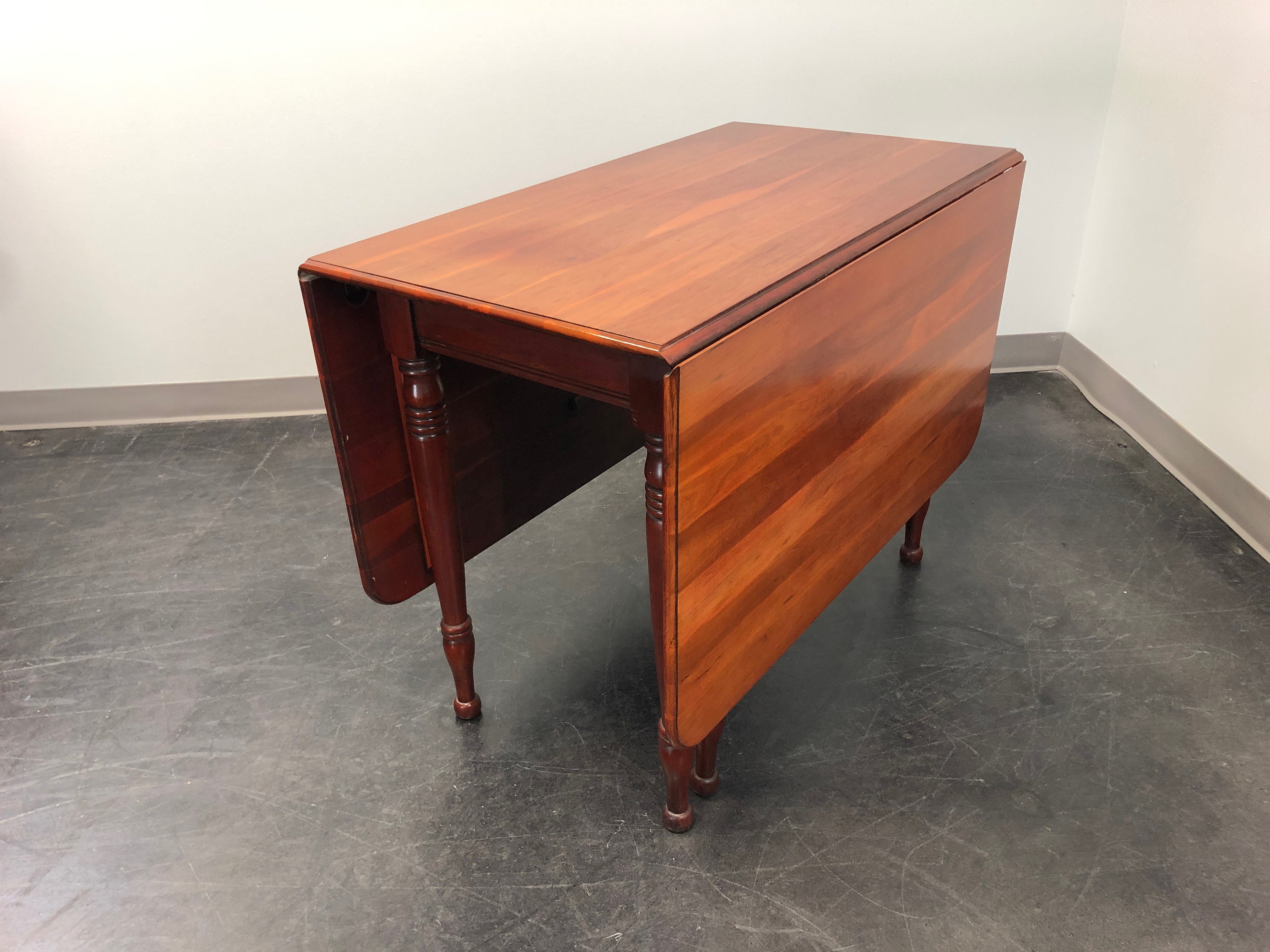 Antique Cherry Gateleg Drop leaf Dining Table Etsy UK