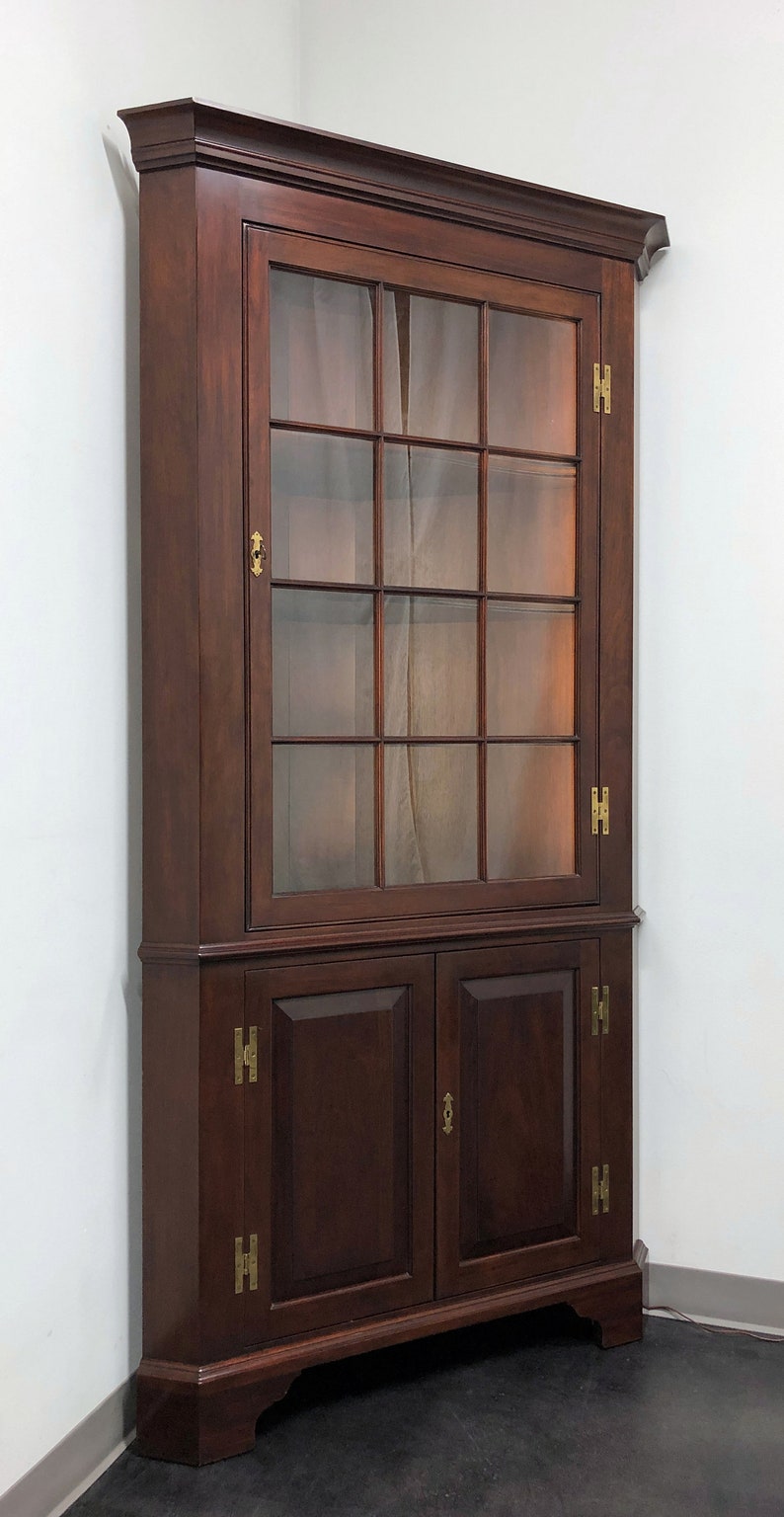 Henkel Harris Model 1114 Hl Solid Mahogany Corner Cabinet Etsy