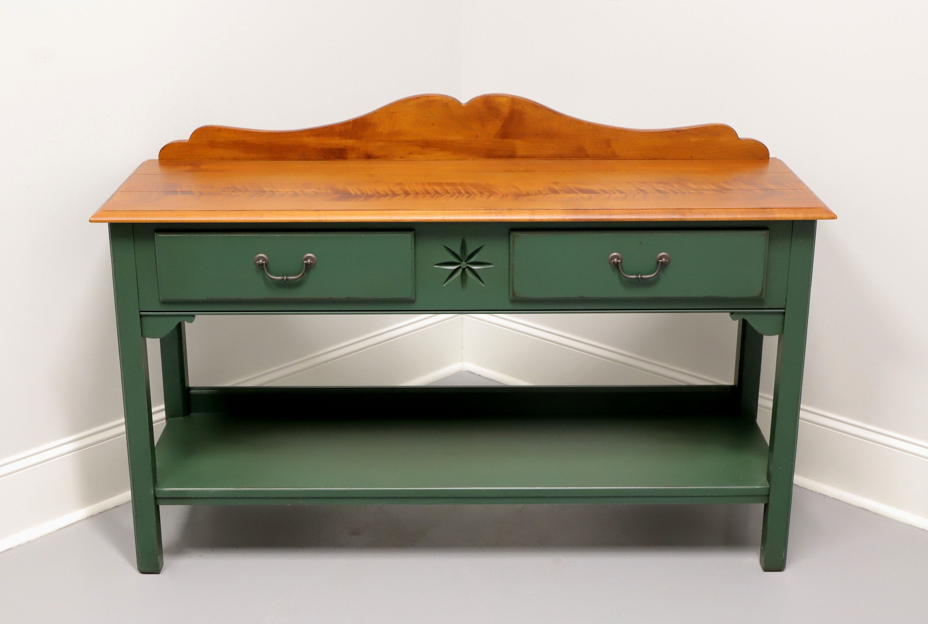 ETHAN ALLEN Country Crossings Solid Maple Sideboard / Console Etsy