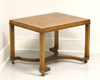 TOMLINSON 1960's Neoclassical End Side Table with Casters