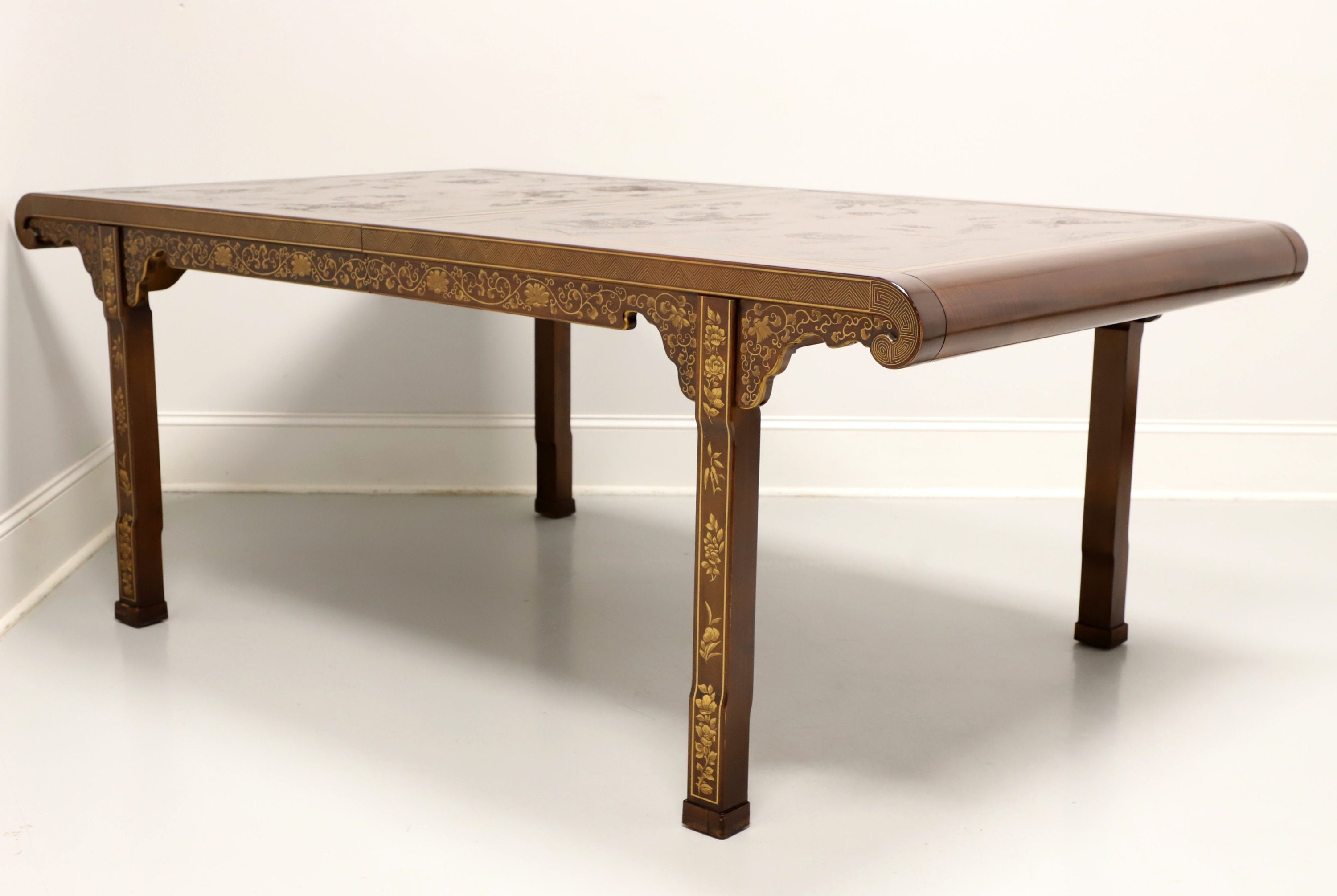 DREXEL HERITAGE Ming Treasures Mahogany Carved Chinoiserie Dining Table Etsy UK