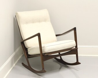 Danish Mid Century Modern Sculpted Rocking Chair by Ib Kofod-Larsen for Selig - A