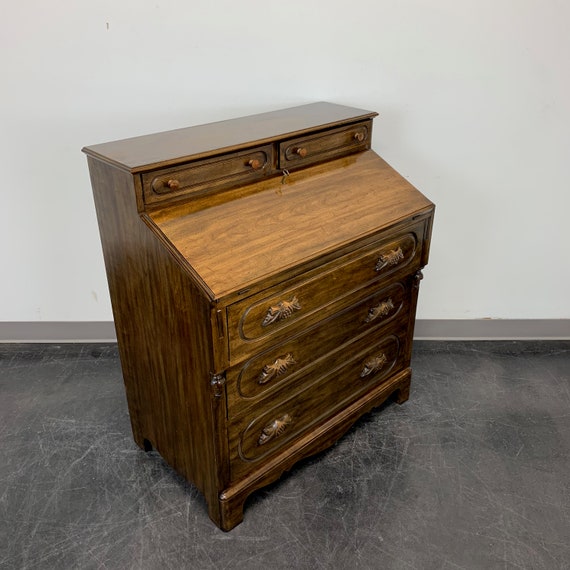 Davis Cabinet Lillian Russell Solid Walnut Victorian Slant Etsy