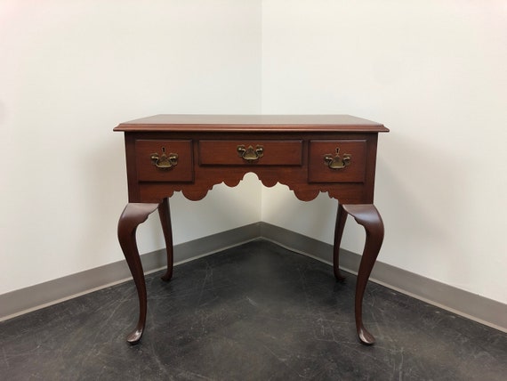 Biggs Mahogany Queen Anne Style Low Boy Dresser Chest Etsy