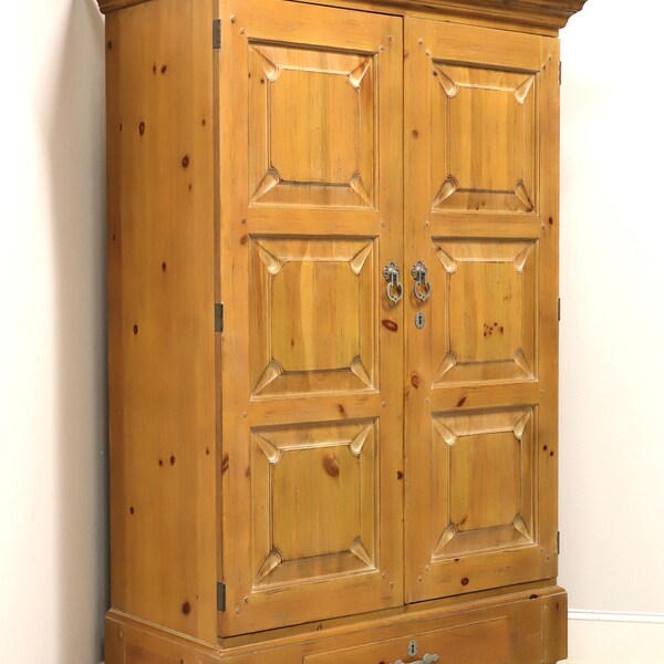 DREXEL HERITAGE Sonora Pine Spanish Mission Armoire / Linen Press