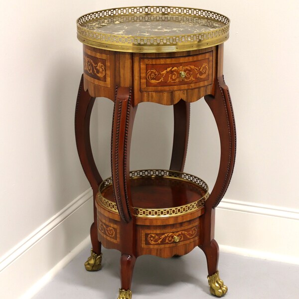 MAITLAND SMITH Round Regency Style Accent Table with Paw Feet