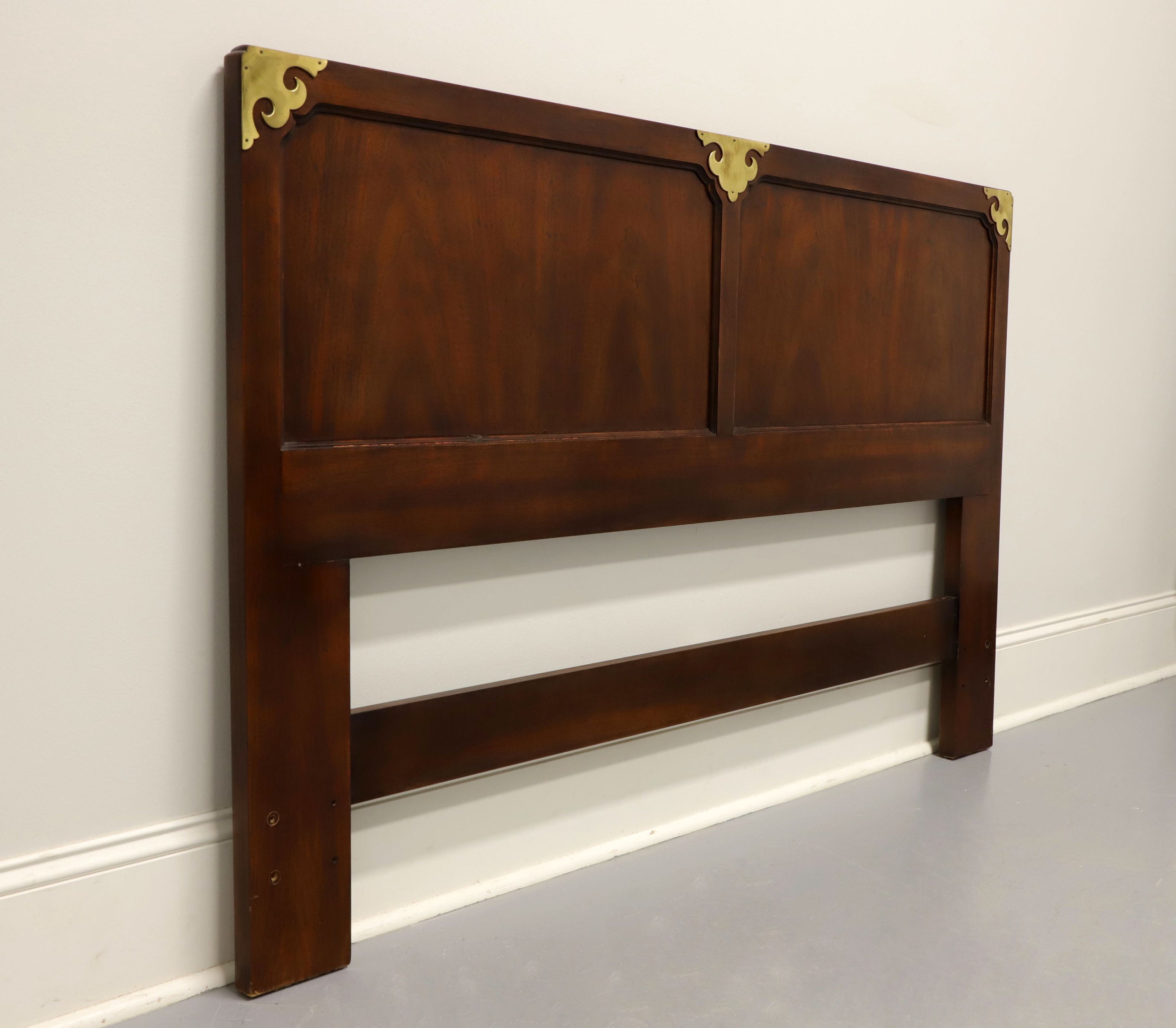 HENREDON Pan Asian Queen Mahogany Headboard Etsy