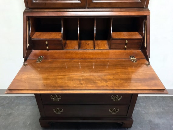 Thomasville Cherry Chippendale Secretary Desk Etsy