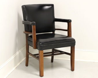 GREGSON Mid 20th Century Black Vinyl Office Chair