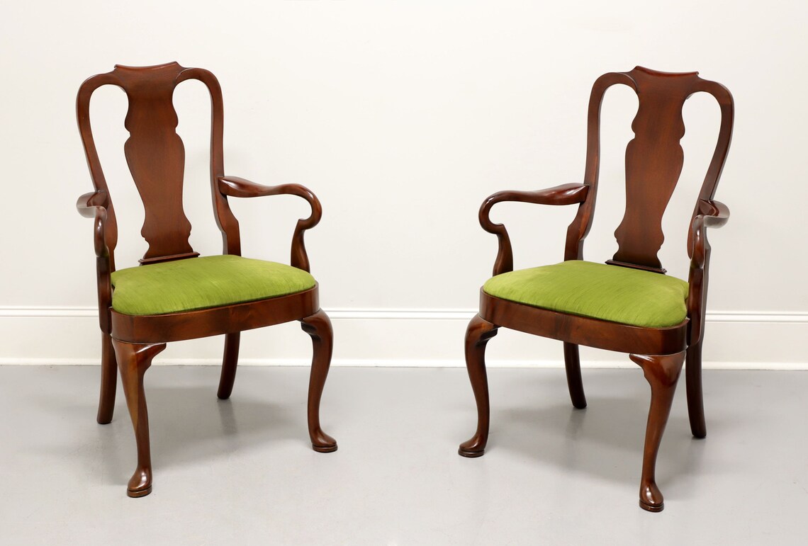 HICKORY CHAIR Mahogany Queen Anne Dining Captain's Etsy