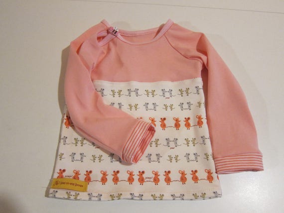 Organic Cotton Strampler mit Shirt Soft Rose