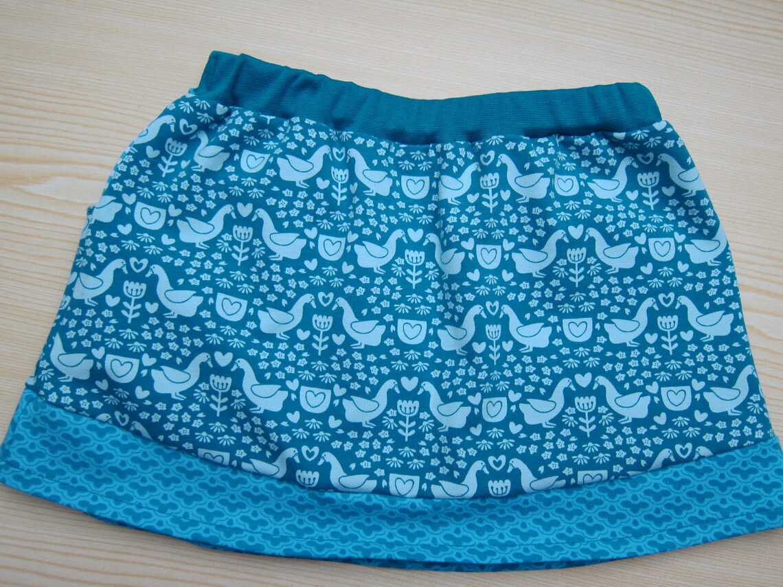 Baby Girl Jersey Skirt Summer Skirt Skirt Folklore Geese Etsy