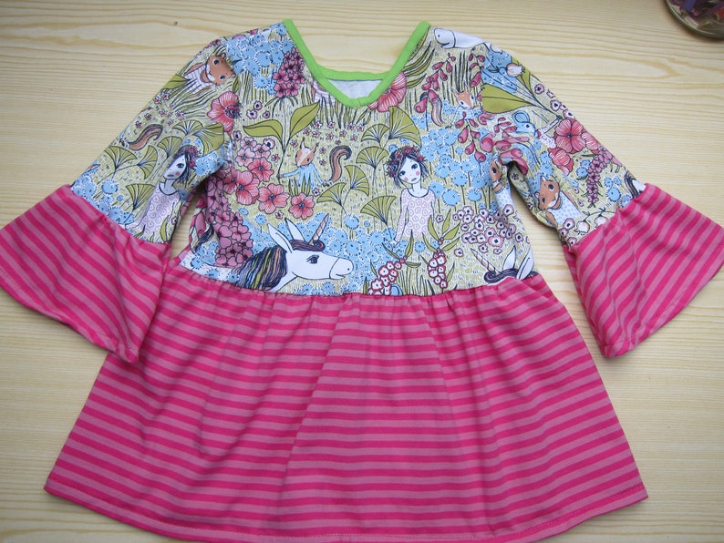 Swinging Unicorn Tunica Top for Girls US Size 8-9 Size 110 - Etsy