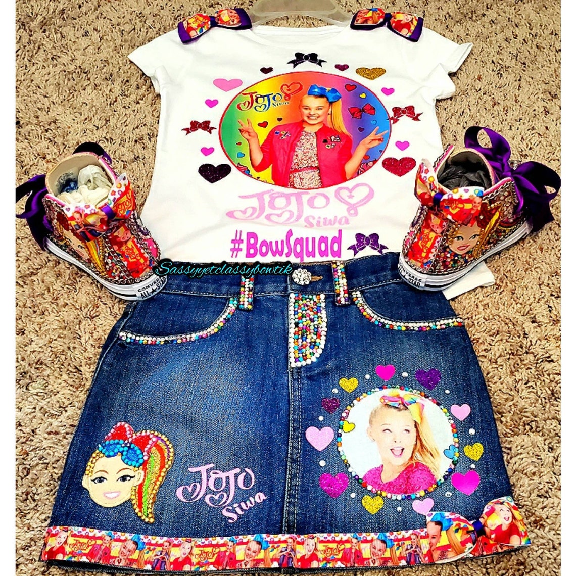 Jojo Siwa Bling Overalls Jojo Siwa Jojo Siwa Birthday | Etsy