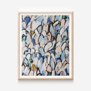 Limited Edition Angels No. 12 Print 16x20, Abstract Angel Wall Art, Spiritual Fine Art Print, Modern Religious Decor - Printed Art Decor