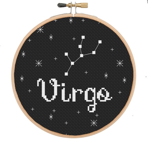 Virgo Constellation Cross Stitch Pattern