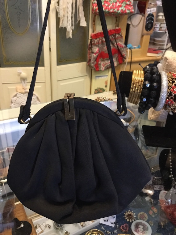 Black fabric purse