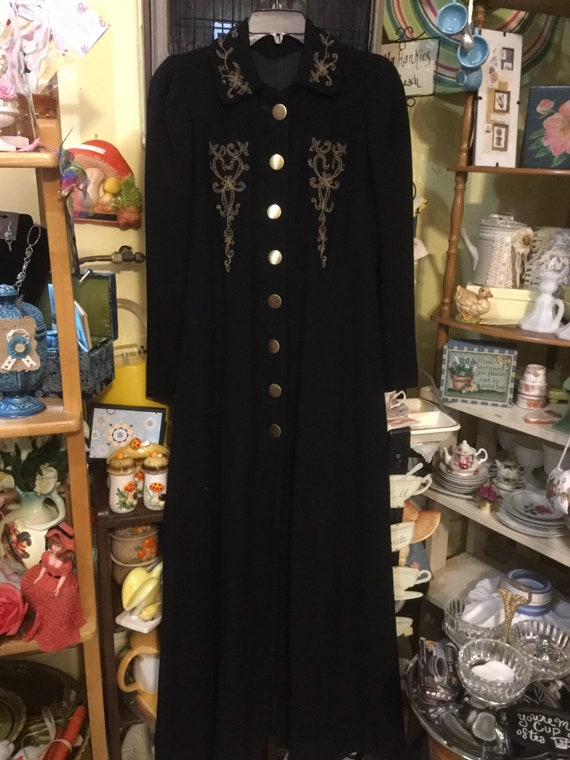 1940's long wool coat