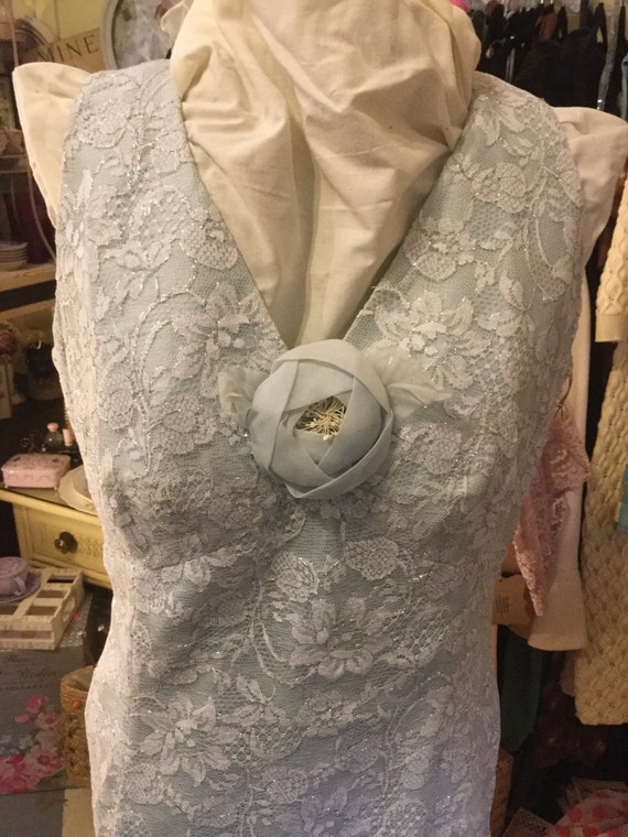 Blue vintage gown - image 5