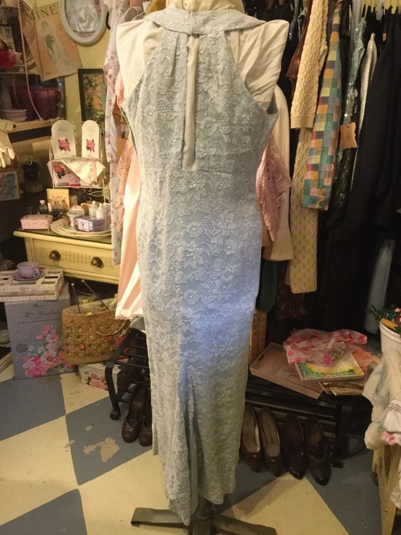 Blue vintage gown - image 3