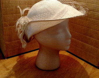 White  fino woven hat