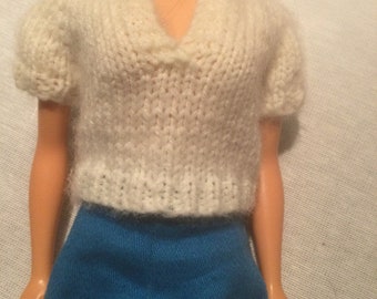 Vintage Barbie shorts and sweater