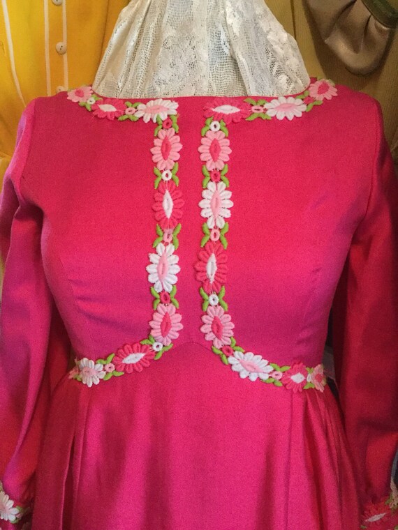 Fushia daisy dress