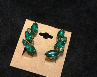 Emerald green clips