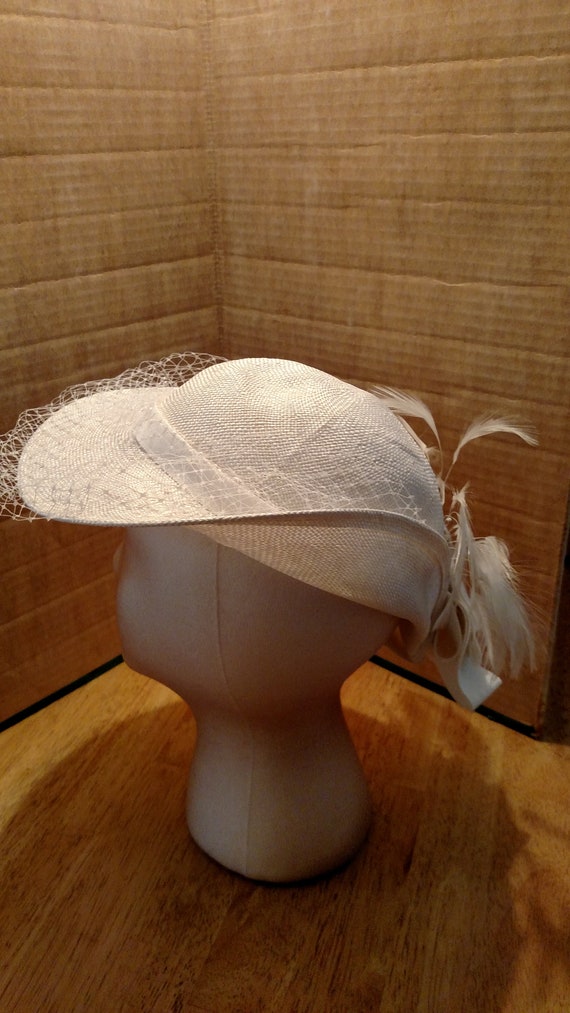 White  fino woven hat - image 3