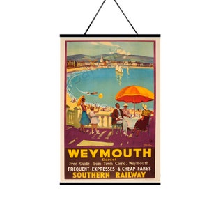 BOURNEMOUTH DORSET VINTAGE RAILWAY POSTER HOLIDAY RETRO TRAVEL ADVERTISING BOURNEMOUTH DORSET VINTAGE RAILWAY POSTER HOLIDAY RETRO TRAVEL ADVERTISING