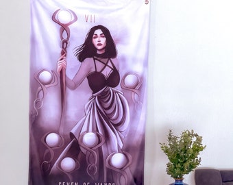 Wall Tapestry: Seven of Wands