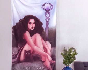 Wall Tapestry: Queen of Wands