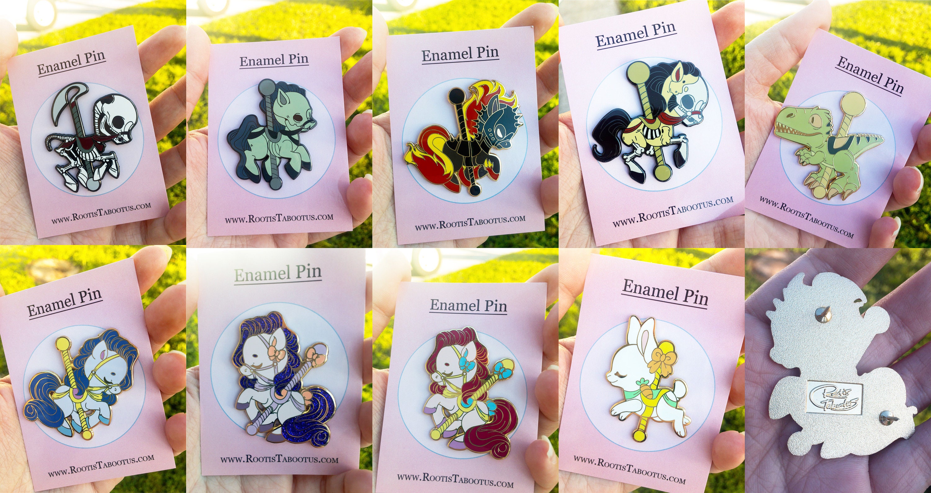 LAST CHANCE - Official Carousel Horse Themed Enamel Pin Collection!
