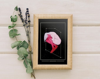 Microscopium Art Print | Ready to Gift, 4" x 6"