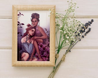 The Lovers Tarot Card Art Print: Ready to Gift (4x6" Mini Print)